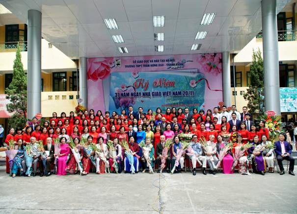 TRƯỜNG THPT TRẦN HƯNG ĐẠO  THANH XUN GẶP MẶT KỶ NIỆM 37 NĂM NGY NH GIO VIỆT NAM